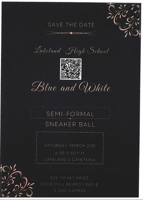 Blue and White Sneaker Ball